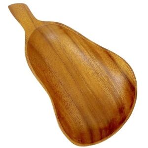 VINTAGE PHILCRAFT Hand Carved
Monkey Pod Wood Pear Shaped Trinket
Bowl